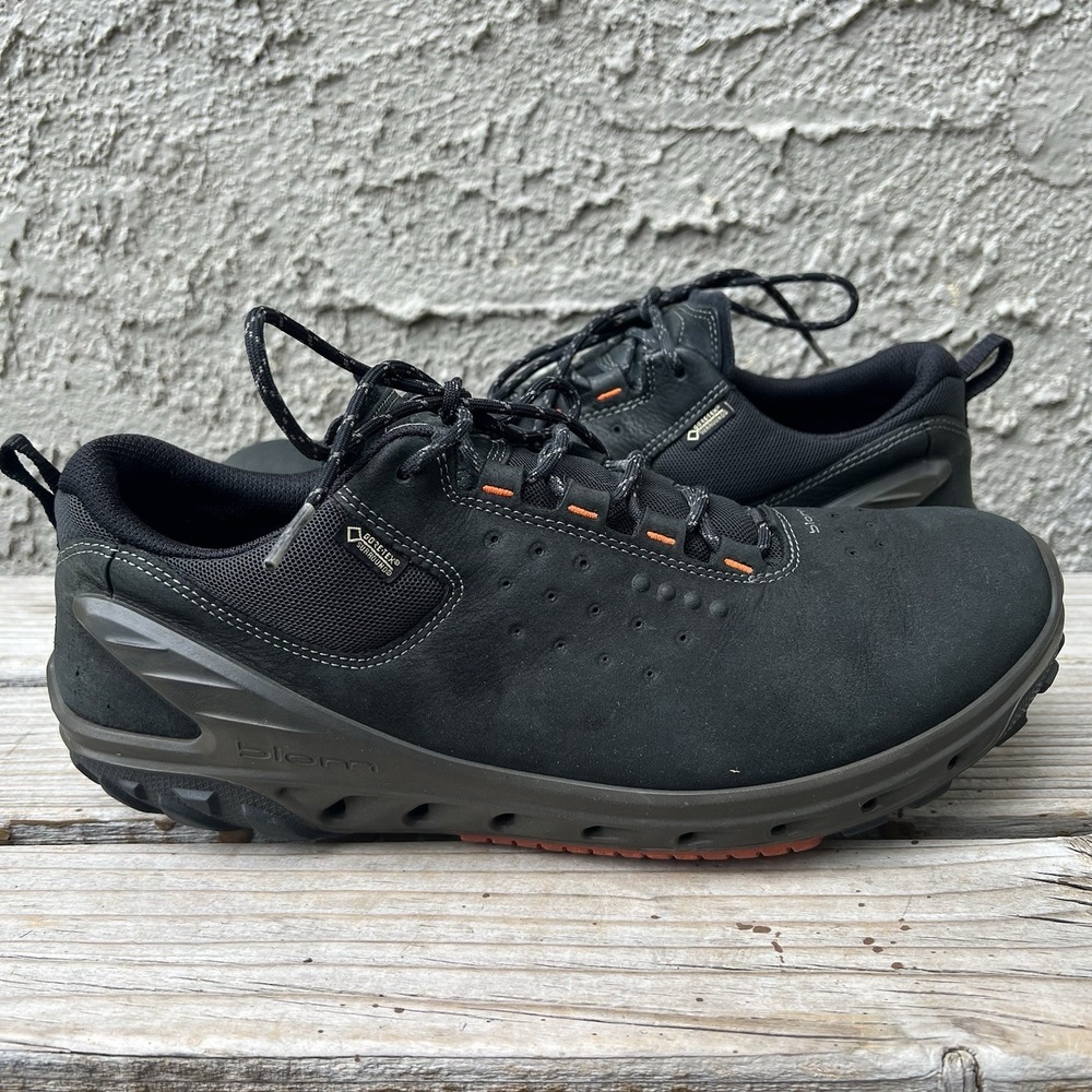 ECCO‎ Shoes Men Size 10 Core Hydromax Water Resistant Golf Black Leather - Picture 2 of 9